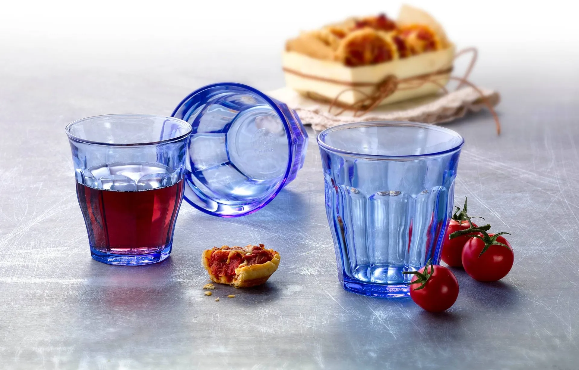 Verre à boire Picardie, Marine, lot de 6, 25 cl Duralex