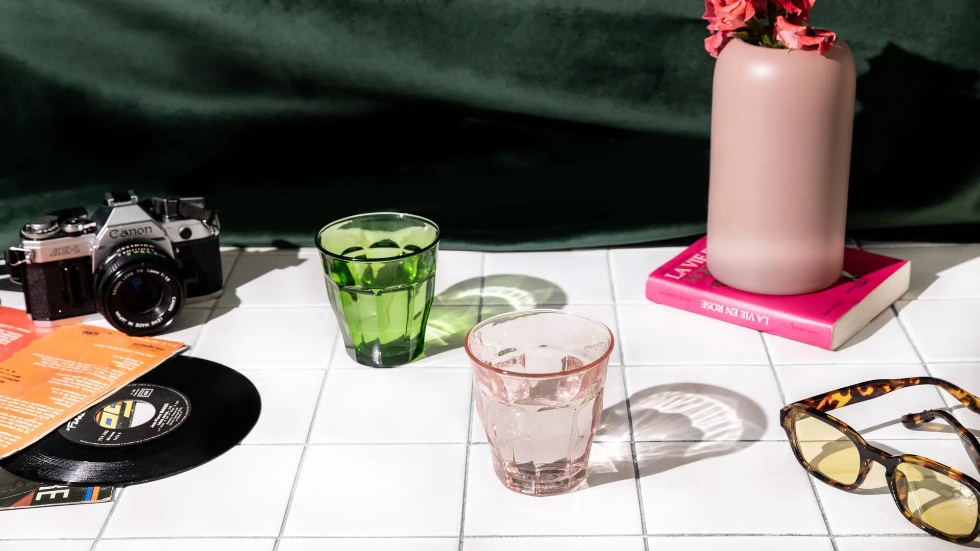 Verre à boire Picardie, Rose, lot de 4, 25 cl Duralex