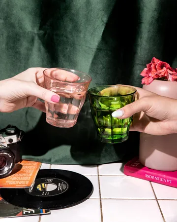 Verre à boire Picardie - Vert, lot de 6, 25 cl - Duralex