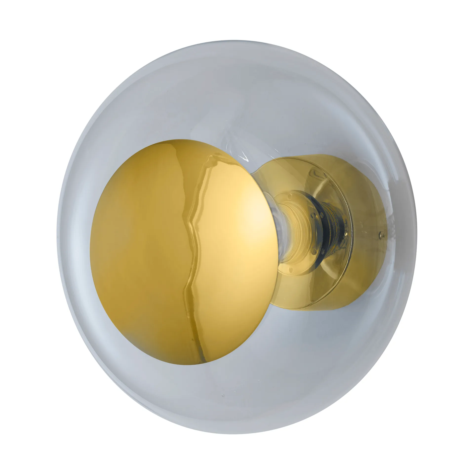 Applique Horizon Surface, Clear-shiny gold, Ø29 cm EBB & FLOW