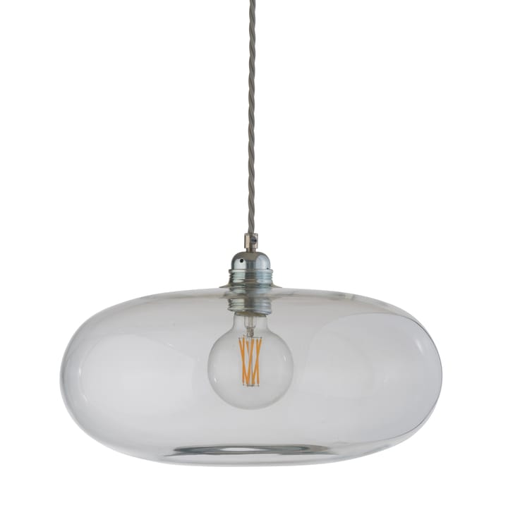 Horizon Lampe à suspension Ø 36 cm - Transparent avec câble argenté - Ebb & Flow