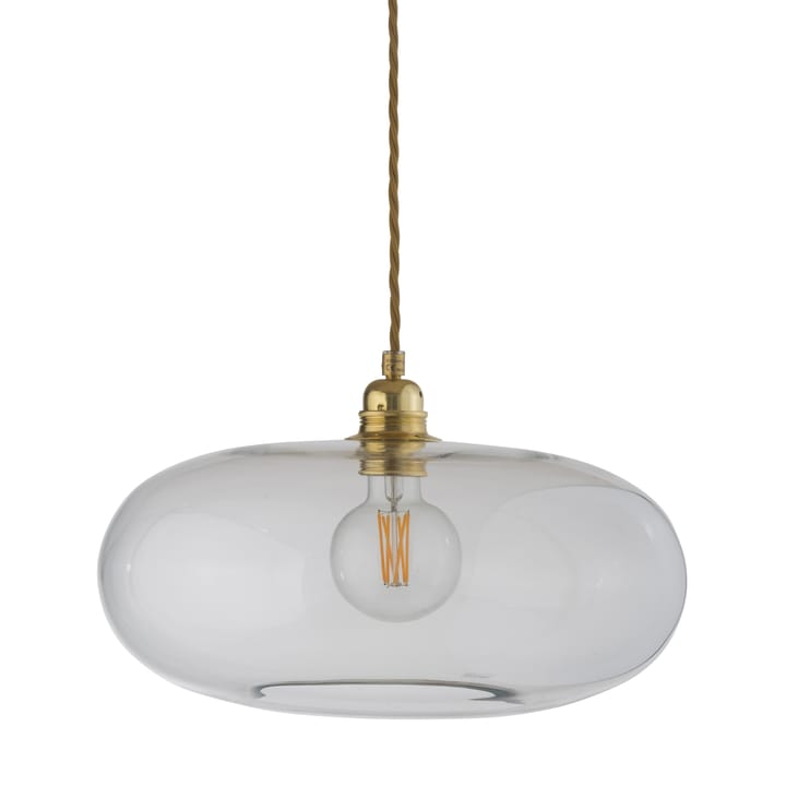 Horizon Lampe à suspension Ø 36 cm - Transparent avec câble doré - EBB & FLOW