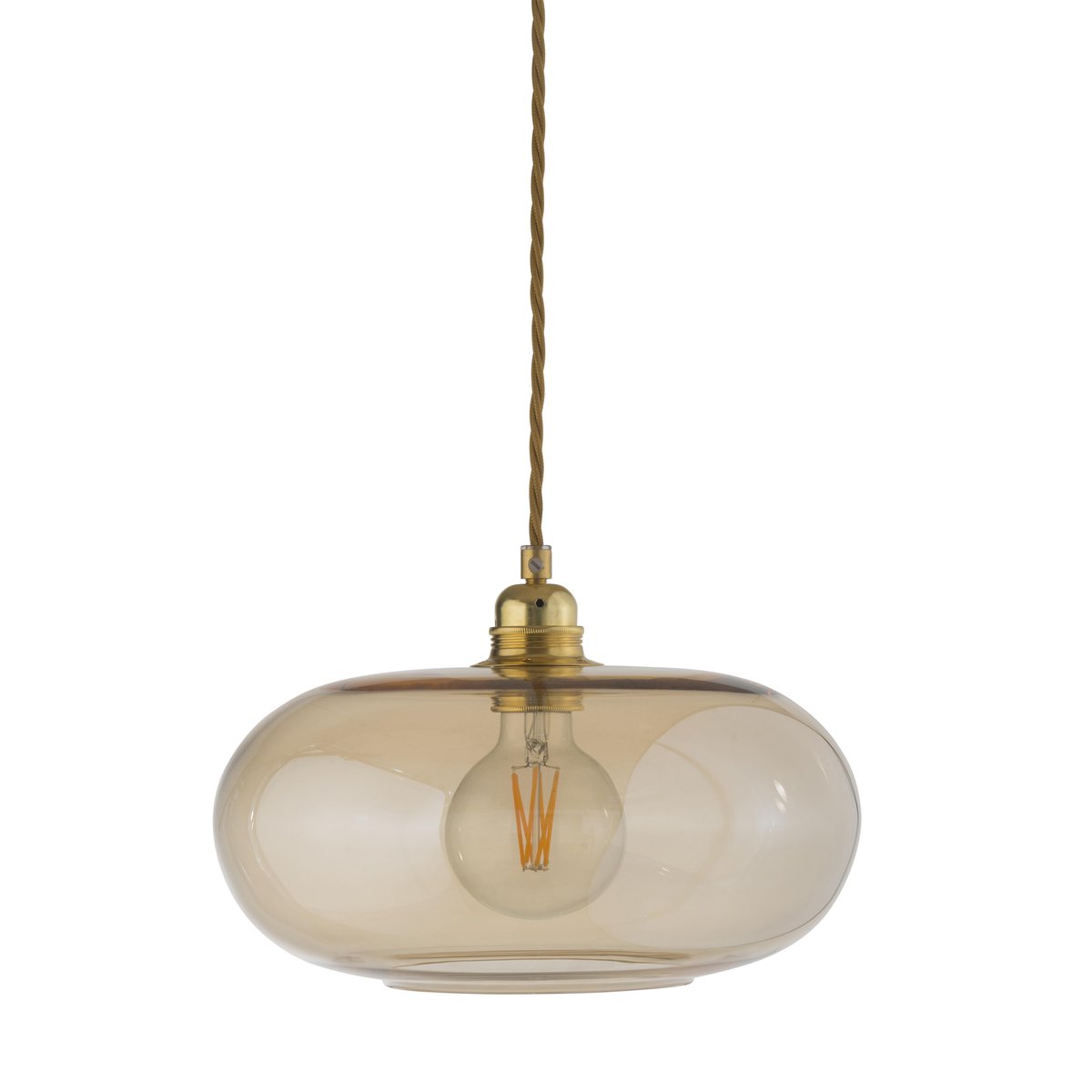 EBB & FLOW Lampe à suspension 29 cm Horizon Fumé doré
