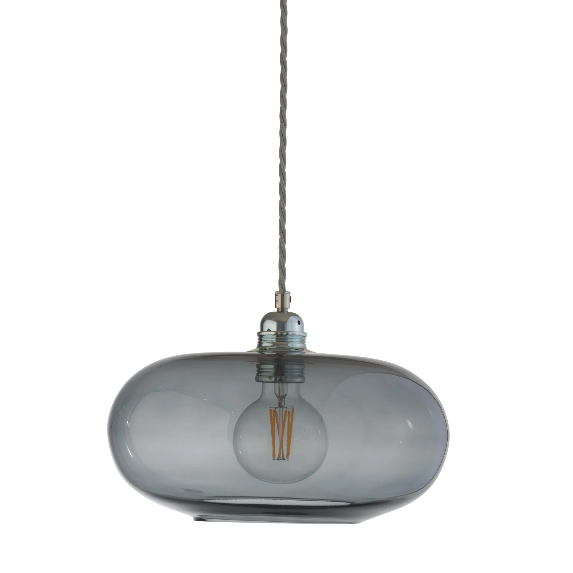 Lampe à suspension Ø 29 cm Horizon, Fumé gris EBB & FLOW