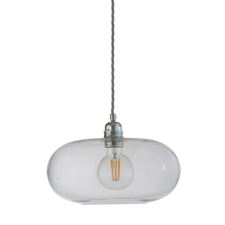 Lampe à suspension Ø 29 cm Horizon - Transparent avec câble argenté - EBB & FLOW