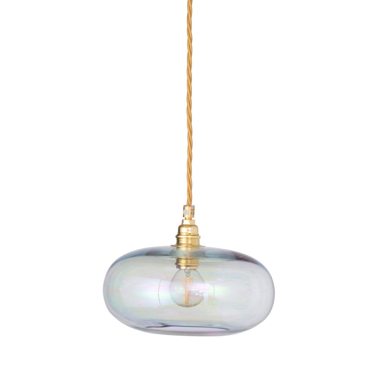 ebb & flow lampe à suspension horizon ø 21cm chameleon-gold