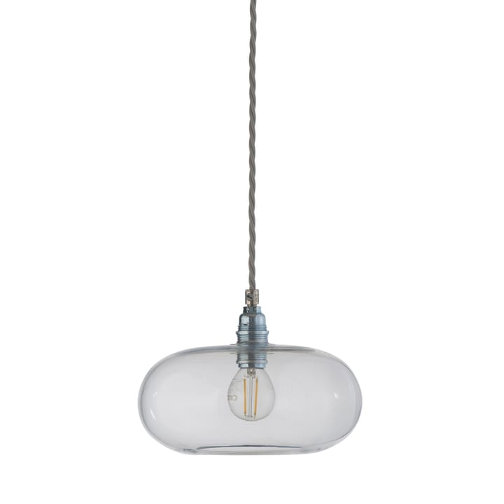 Lampe à suspension Horizon Ø 21cm - Transparent avec câble argenté - EBB & FLOW