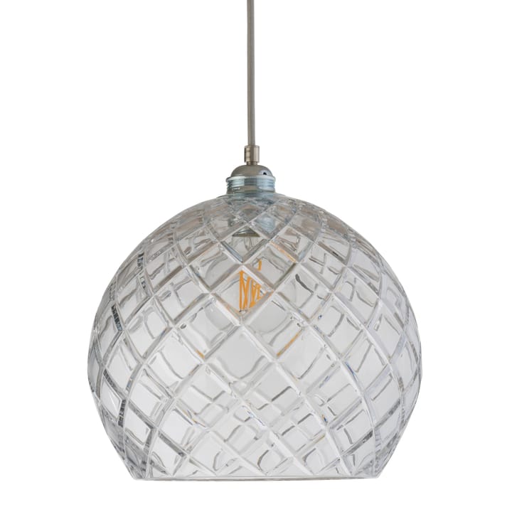 Lampe à suspension Rowan Chrystal Ø 28 cm - Medium check avec câble argenté - EBB & FLOW