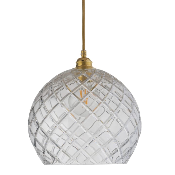 Lampe à suspension Rowan Chrystal Ø 28 cm - Medium check avec câble doré - EBB & FLOW