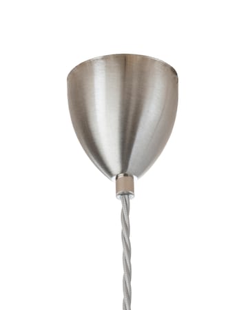 Lampe à suspension Rowan L, Ø 28 cm - transparent avec cordon argenté - EBB & FLOW