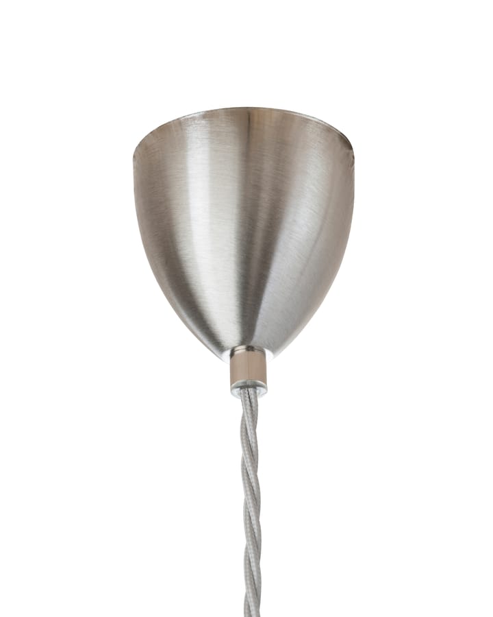 Lampe à suspension Rowan L, Ø 28 cm, transparent avec cordon argenté EBB & FLOW