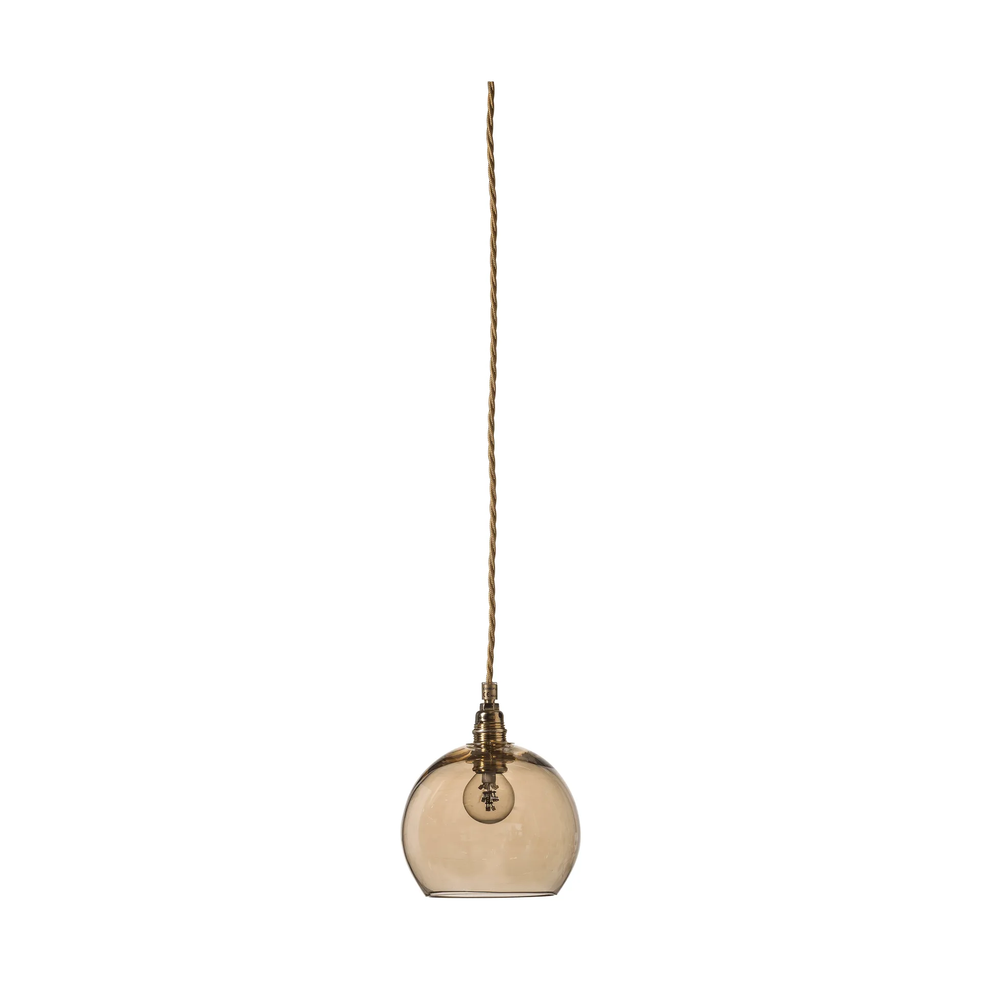 Lampe à suspension Rowan S, Ø 15,5 cm, Golden smoke EBB & FLOW