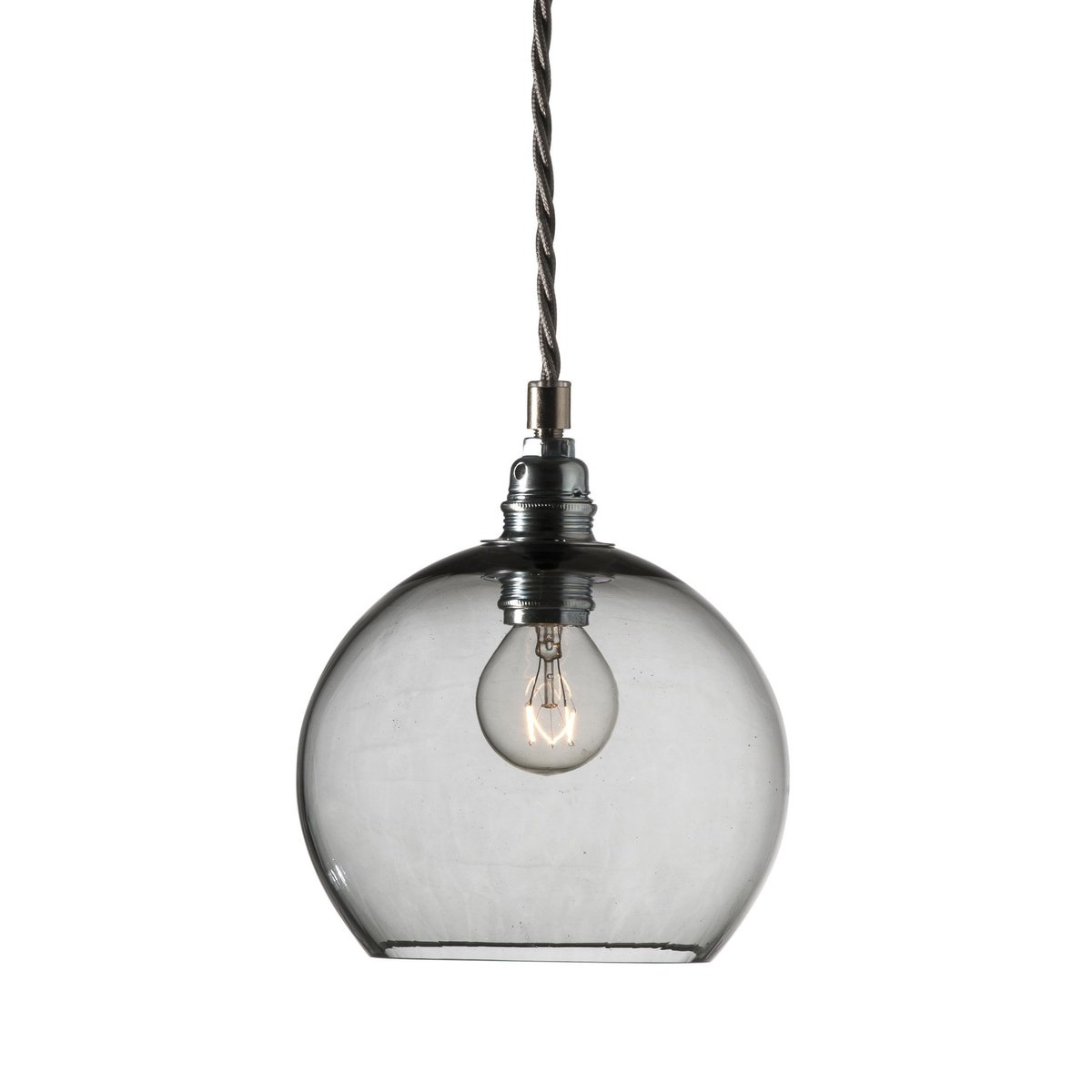ebb & flow lampe à suspension rowan s, ø 15,5 cm smokey grey
