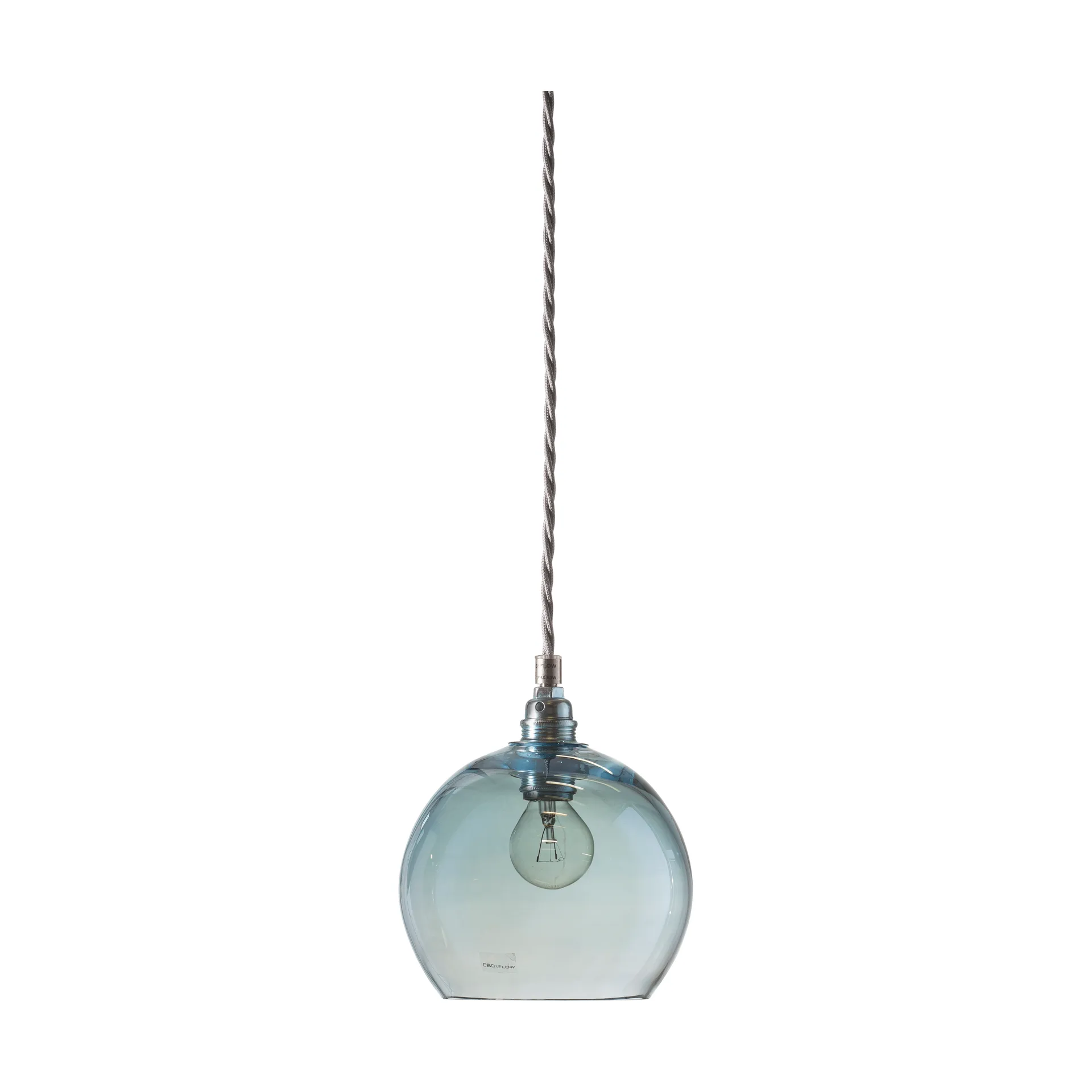 Lampe à suspension Rowan S, Ø 15,5 cm, Topaz blue EBB & FLOW
