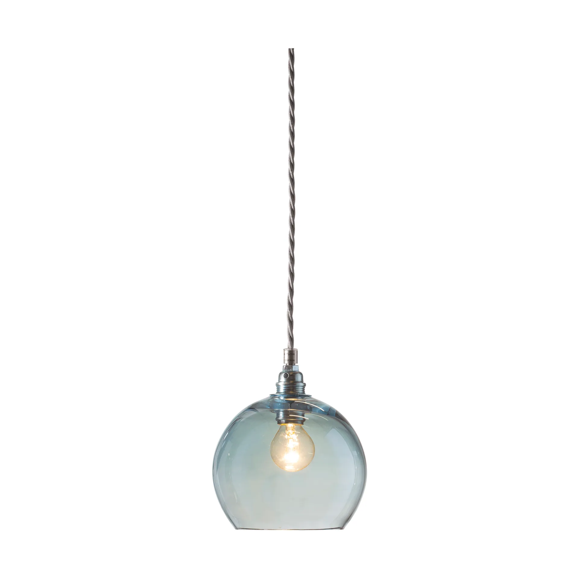 Lampe à suspension Rowan S, Ø 15,5 cm, Topaz blue EBB & FLOW