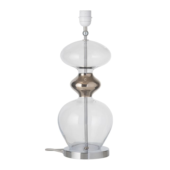 Pied pour lampe Futura - Transparent avec câble argenté - EBB & FLOW