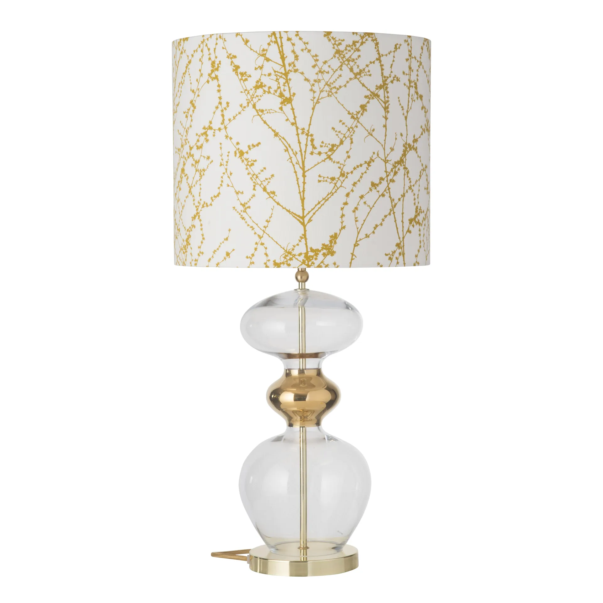 Pied pour lampe Futura, Transparent avec câble doré EBB & FLOW