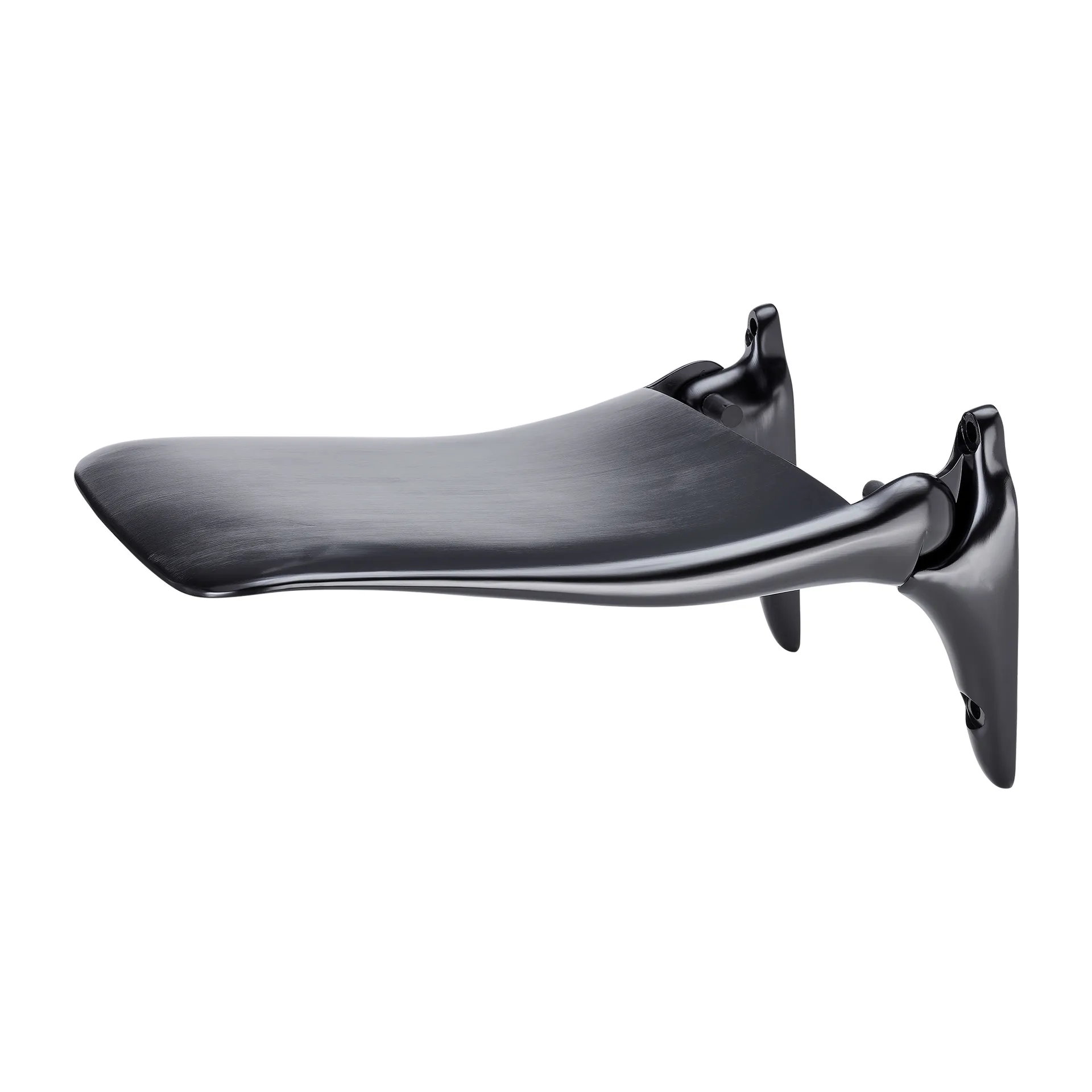 Chaise murale Edblad polie mate, Aluminium laqué noir Edblad
