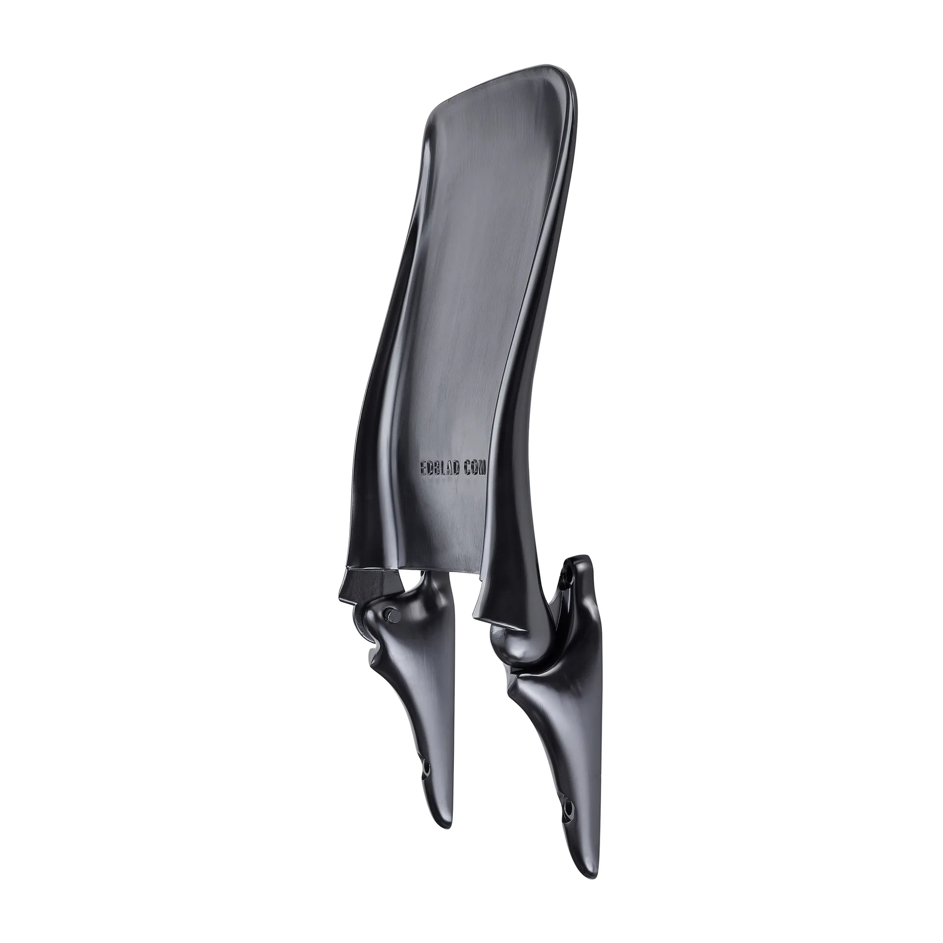 Chaise murale Edblad polie mate, Aluminium laqué noir Edblad