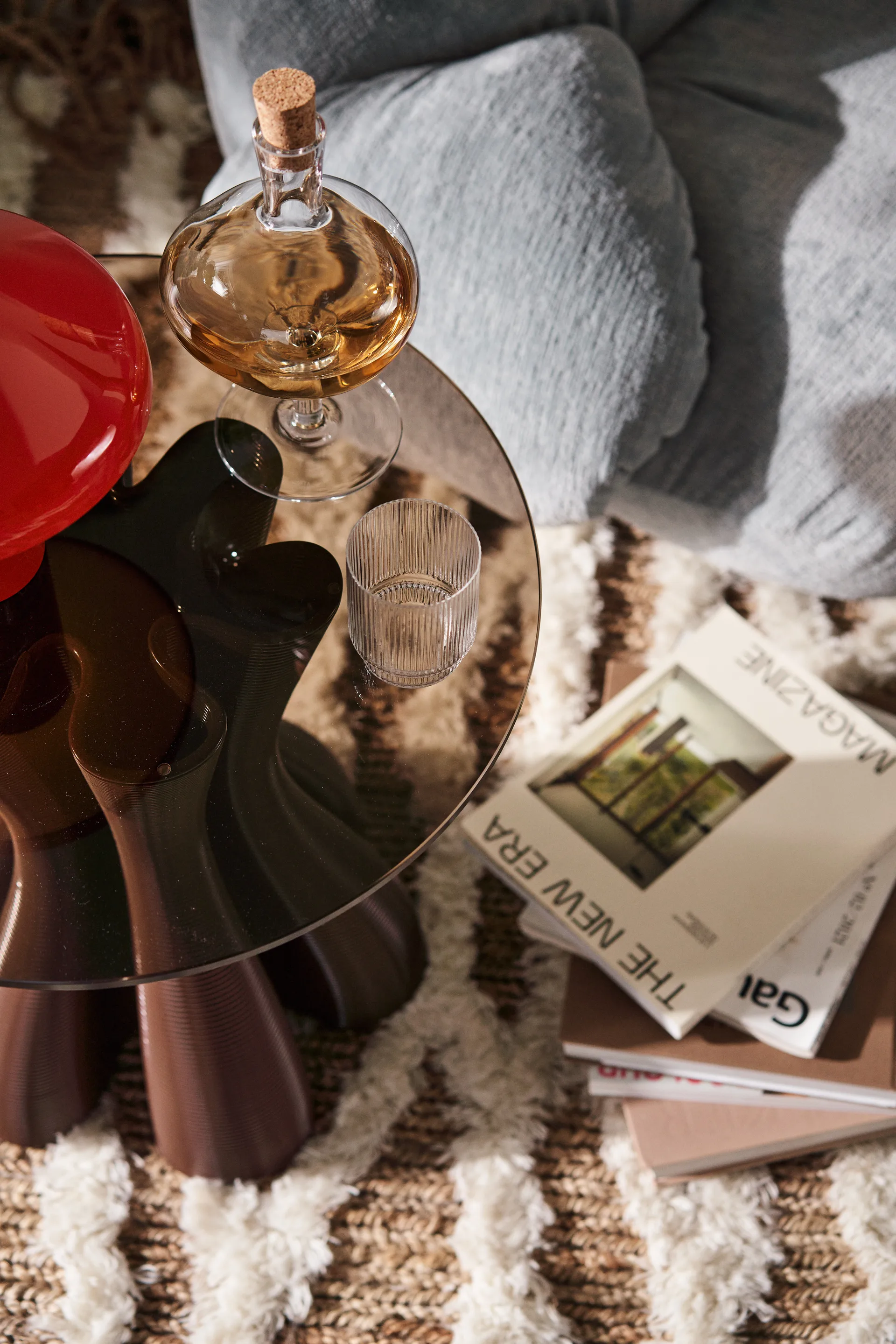 Table d'appoint Anemone Ø50 cm, Chocolate Ekbacken Studios