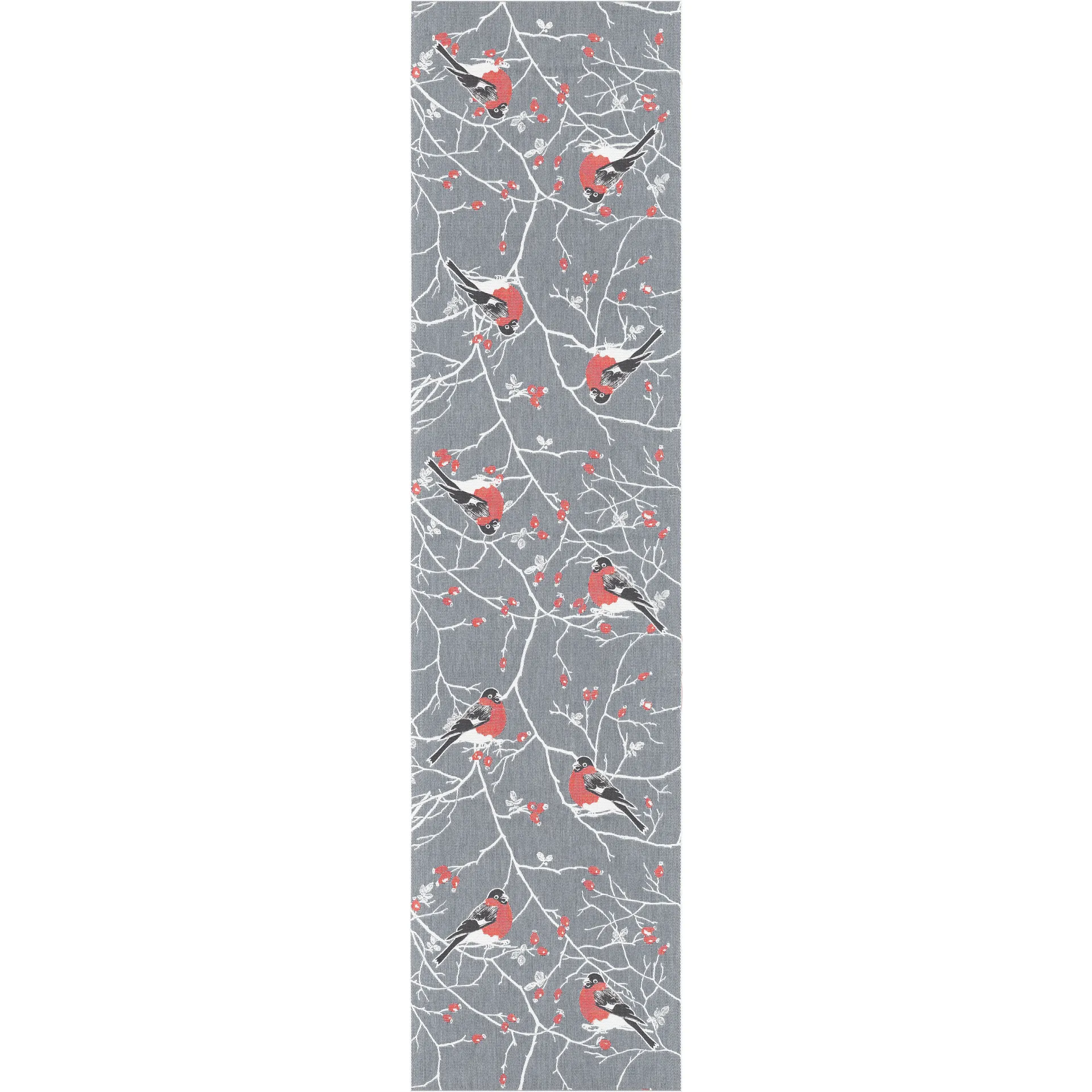 Chemin de table Frostkvist 35x140 cm, Gris Ekelund Linneväveri