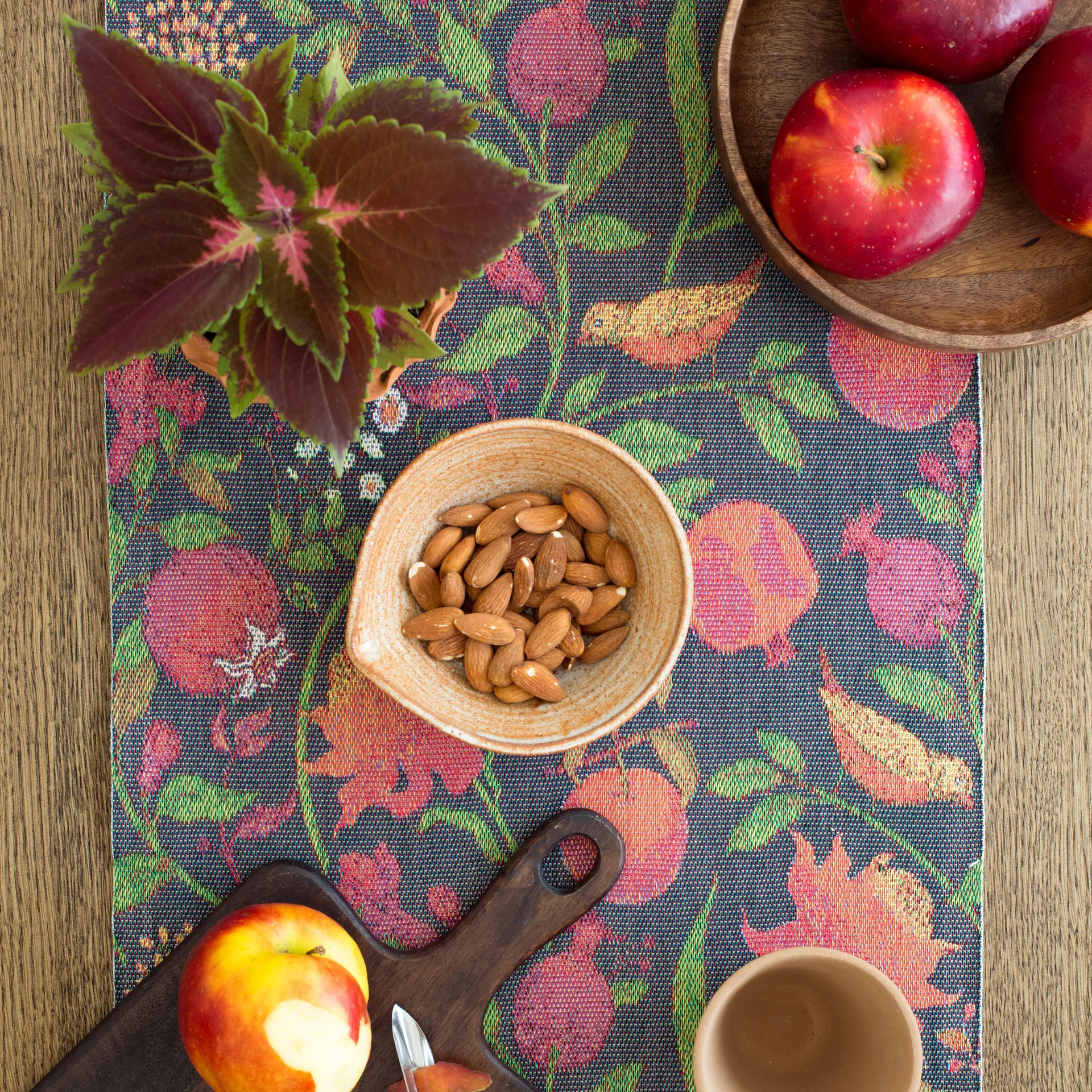 Chemin de table Fruktrik 35x120 cm, Multi Ekelund Linneväveri