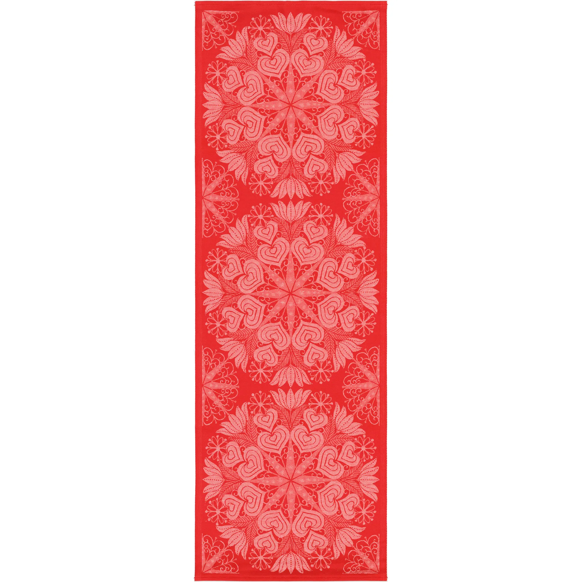 Chemin de table Hjärtbo 50x150 cm, Rouge Ekelund Linneväveri
