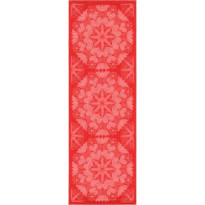Chemin de table Hjärtbo 50x150 cm - Rouge - Ekelund Linneväveri