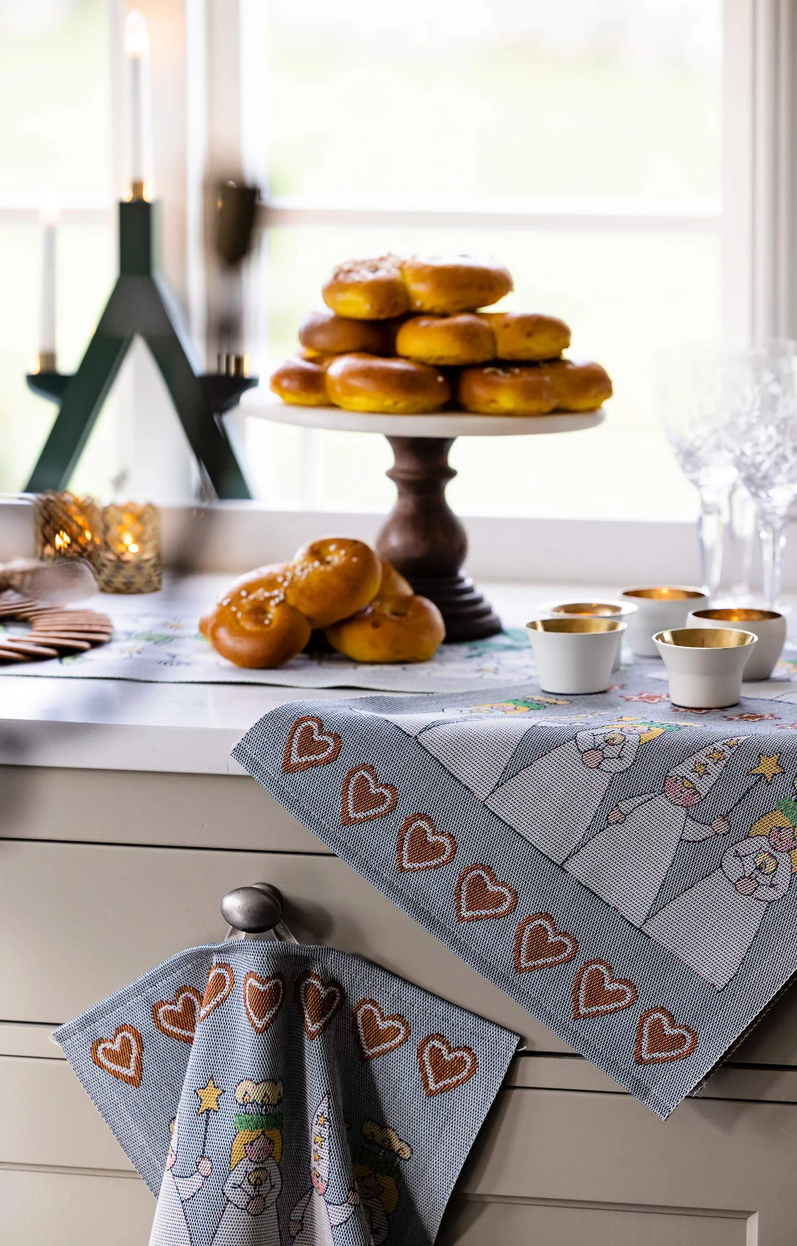Chemin de table Mistelkvist 35x120 cm, Multi Ekelund Linneväveri