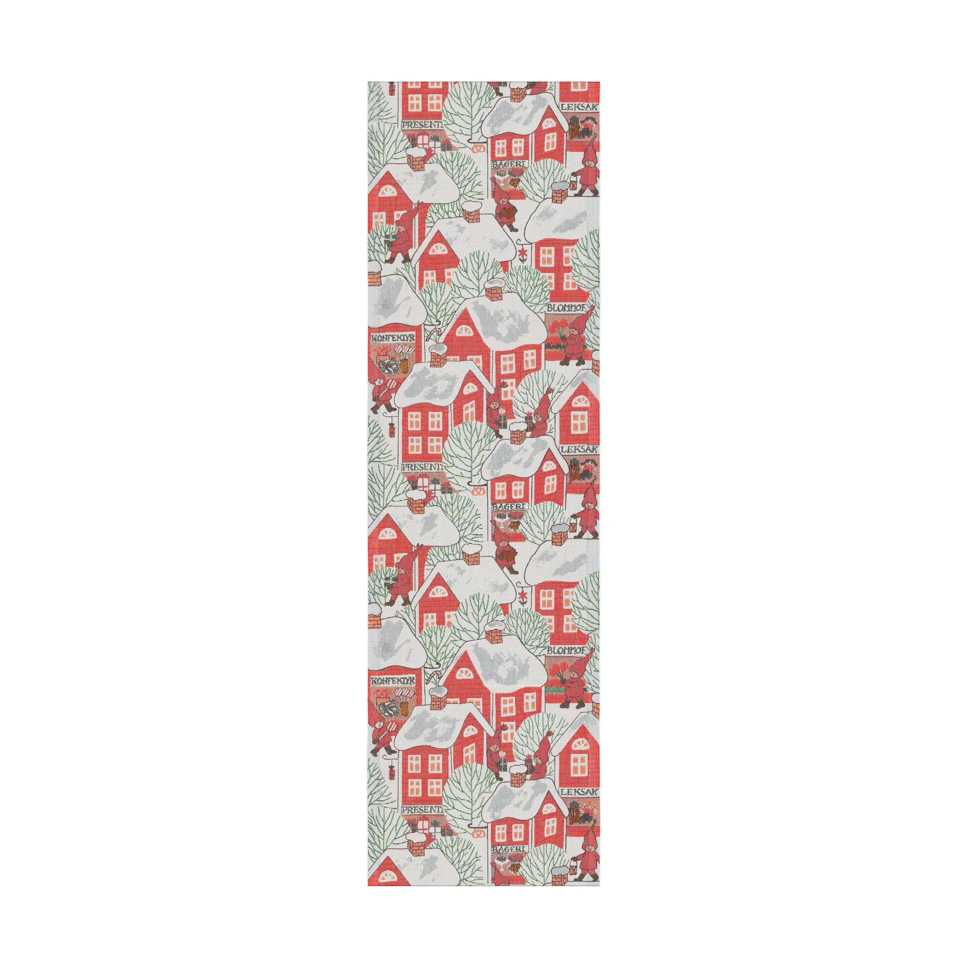 Chemin de table Tomtebyn 35x120 cm, Rouge Ekelund Linneväveri