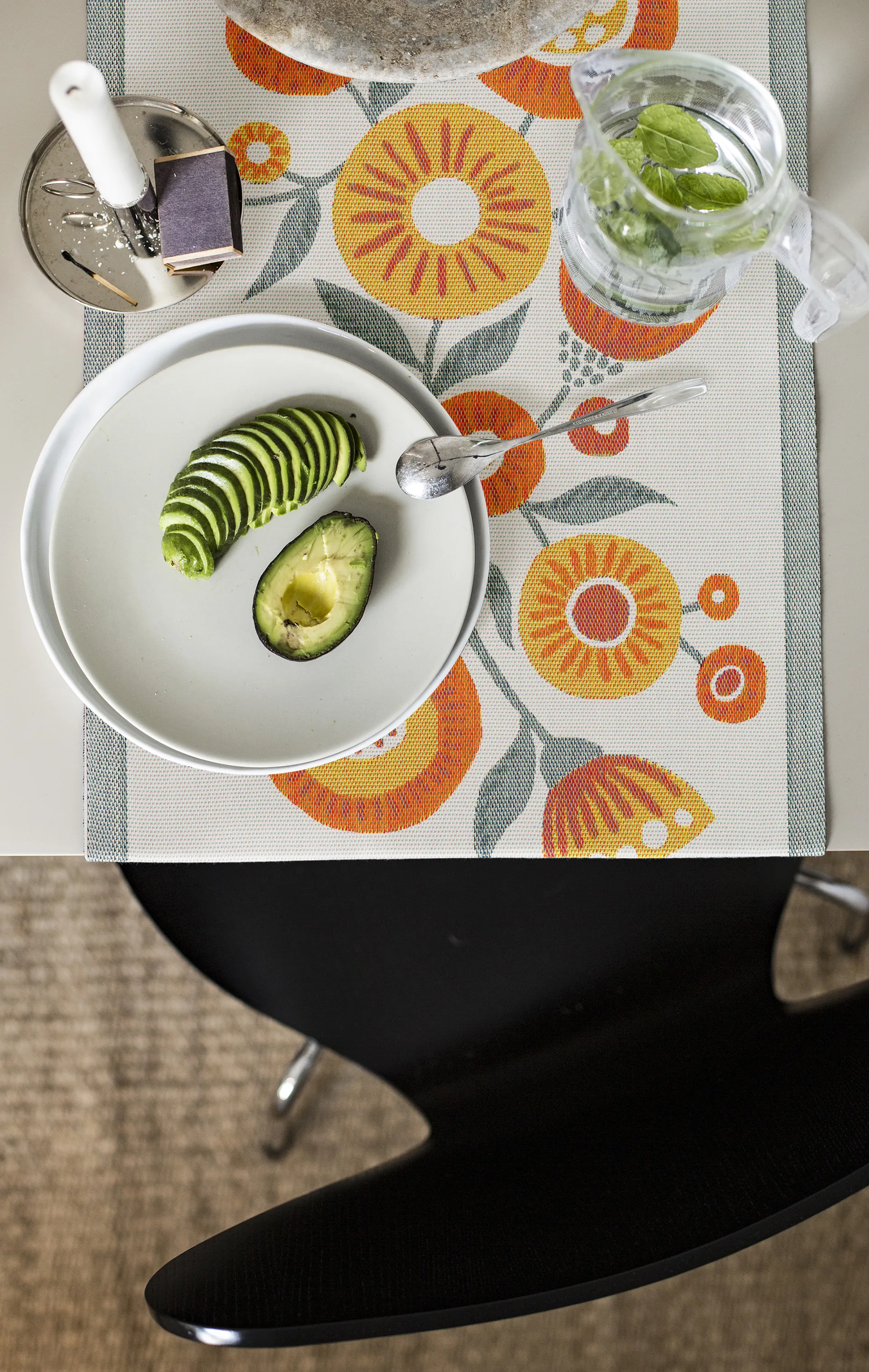 Chemin de table tournesol, 35x100 cm  Ekelund Linneväveri