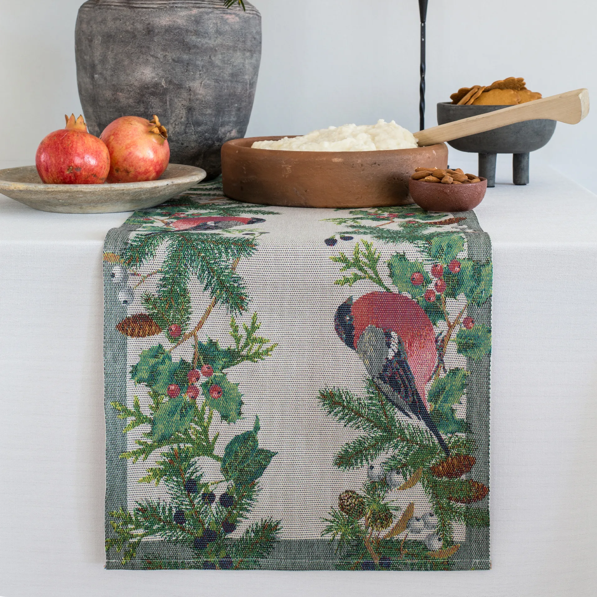 Chemin de tableDomherre 35x120 cm, Multi Ekelund Linneväveri