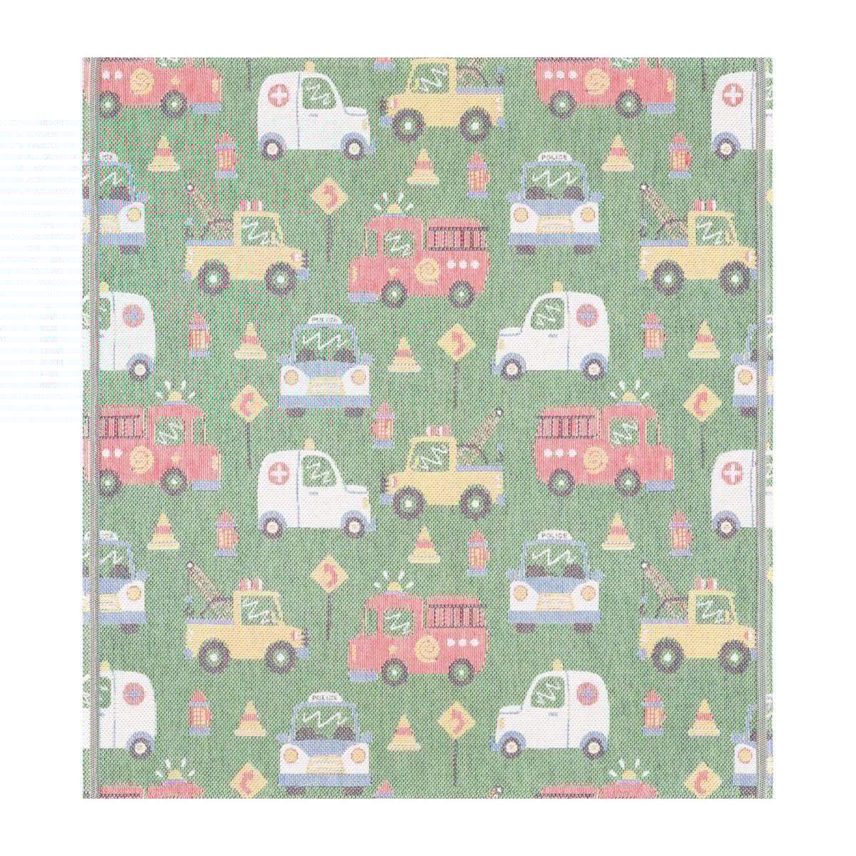 Ekelund Linneväveri Couverture bébé voitures 70x75 cm