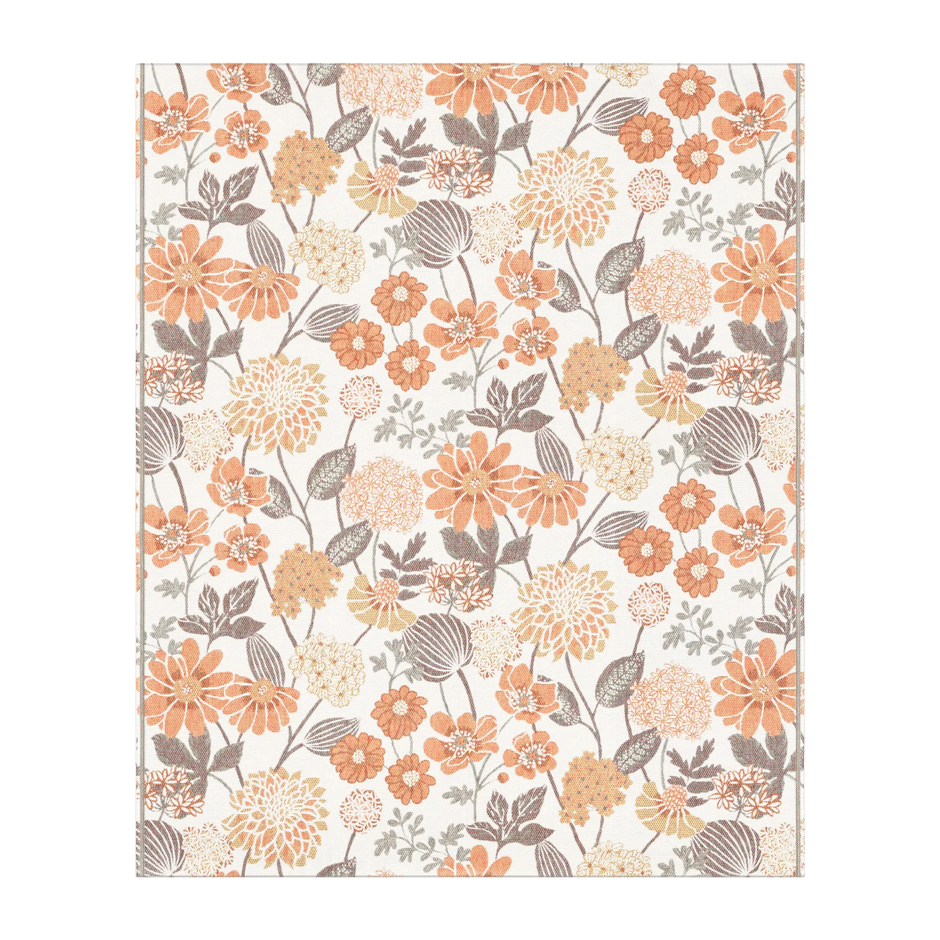 Couverture en coton Bodum 140x170 cm, Orange Ekelund Linneväveri