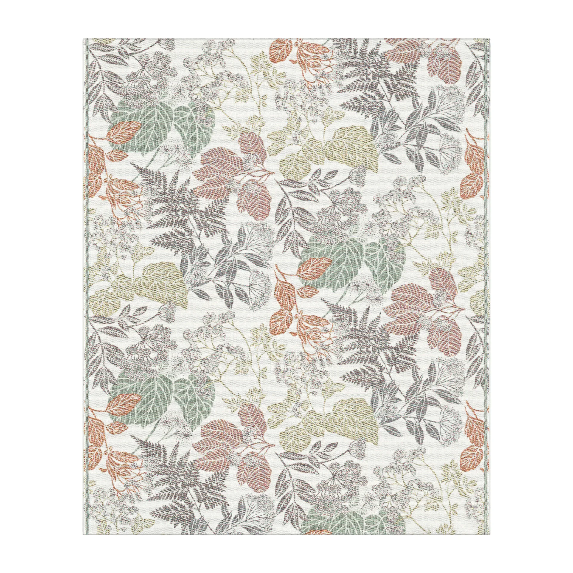 Couverture en coton Höstnatur 140x170 cm, Marron Ekelund Linneväveri