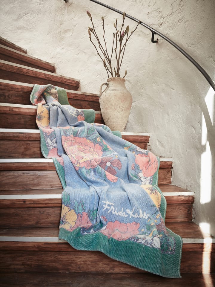 Couverture Frida Kahlo 140x170 cm, Vida Ekelund Linneväveri