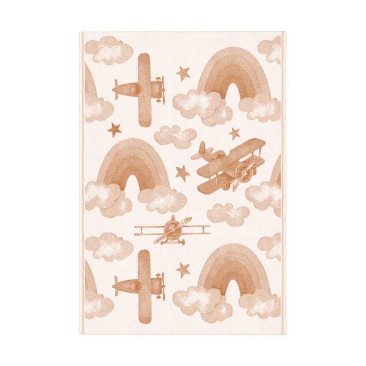 Couverture pour bébé Airplane 72x105 cm - Brun - Ekelund Linneväveri