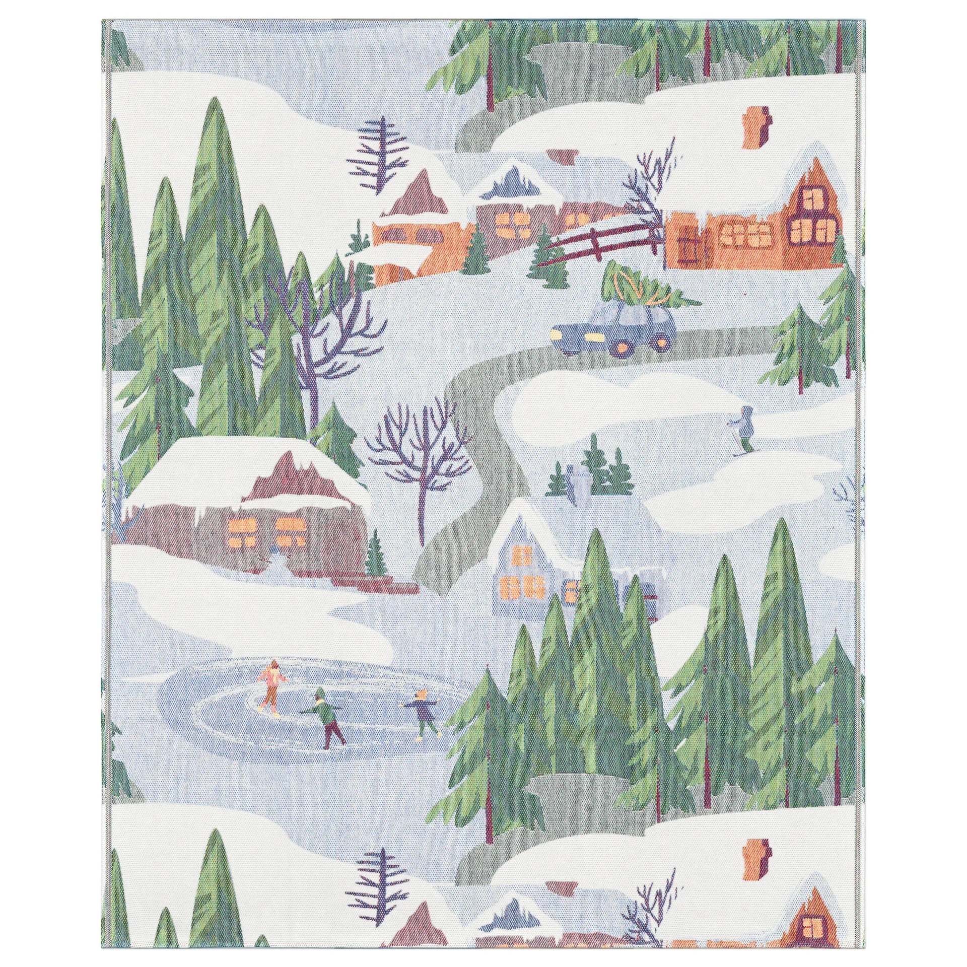 Couverture Vinterliv 140x170 cm, Multi Ekelund Linneväveri