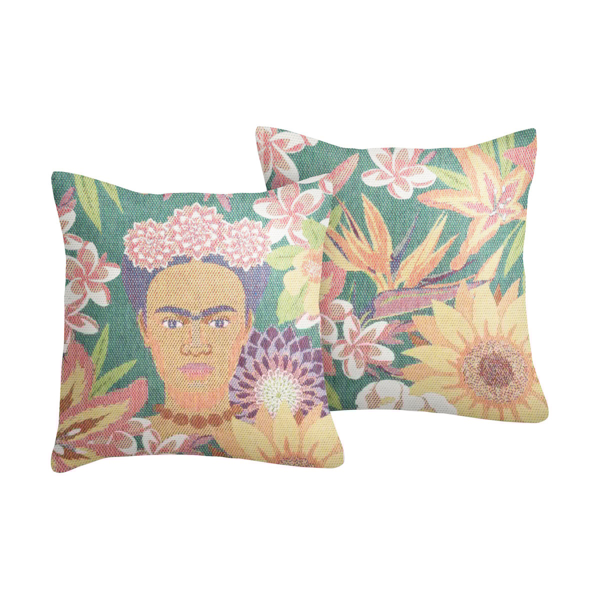 Ekelund Linneväveri Housse de coussin Flores 40x40 cm Multi