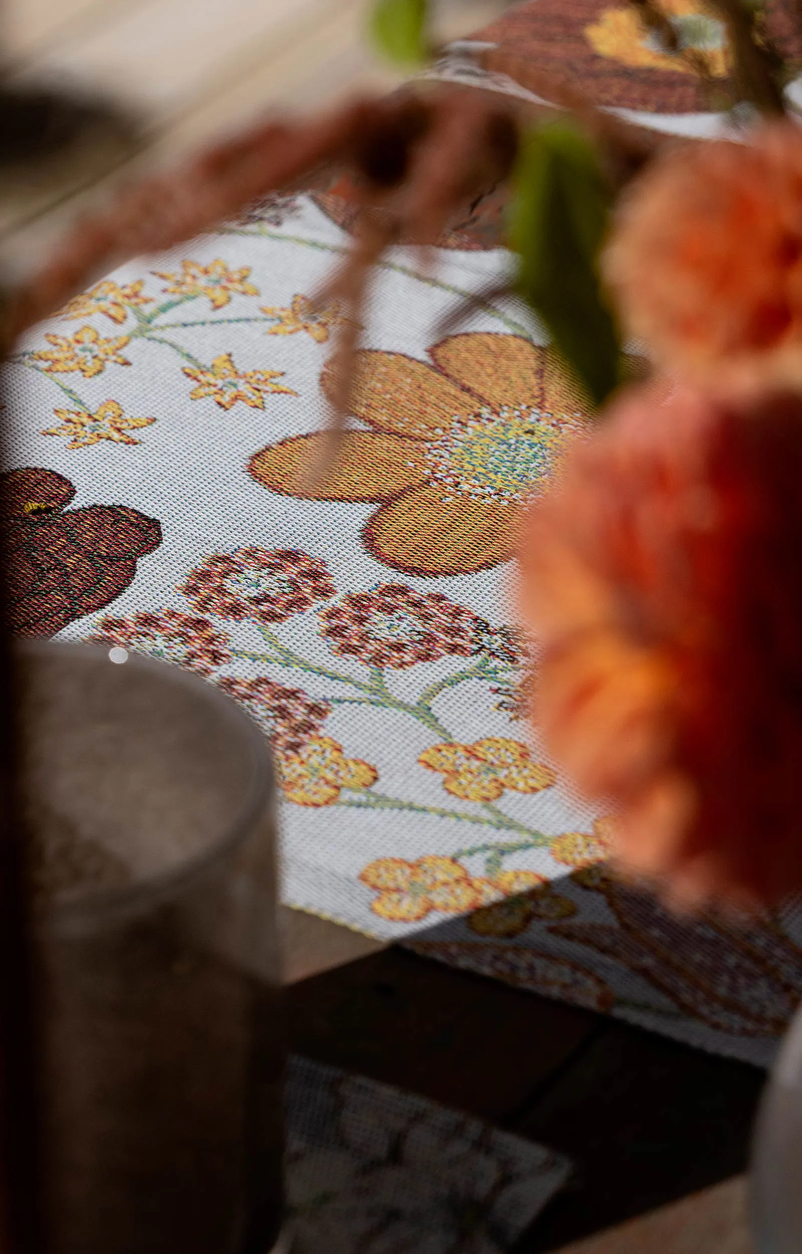 Housse de coussin Kvällsblom 40x40 cm, Multi Ekelund Linneväveri