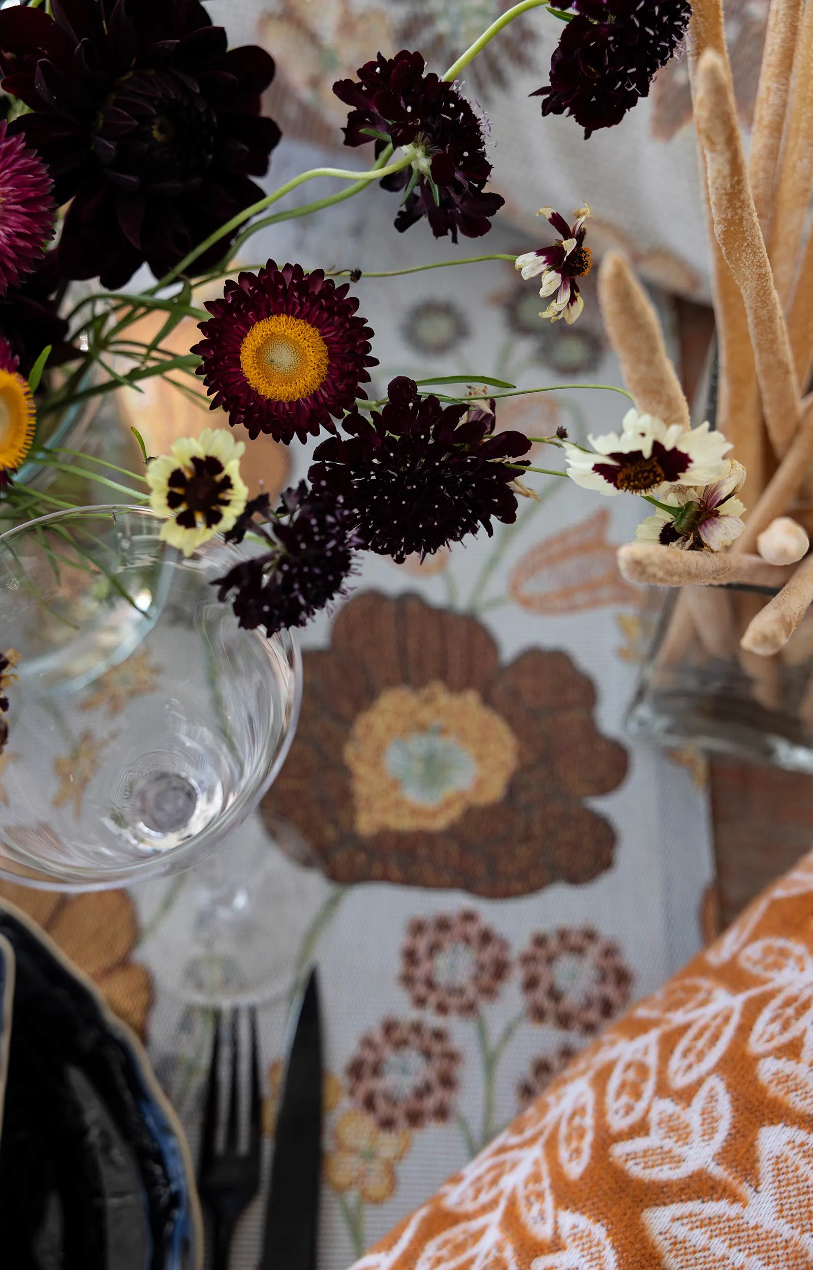 Housse de coussin Kvällsblom 40x40 cm, Multi Ekelund Linneväveri