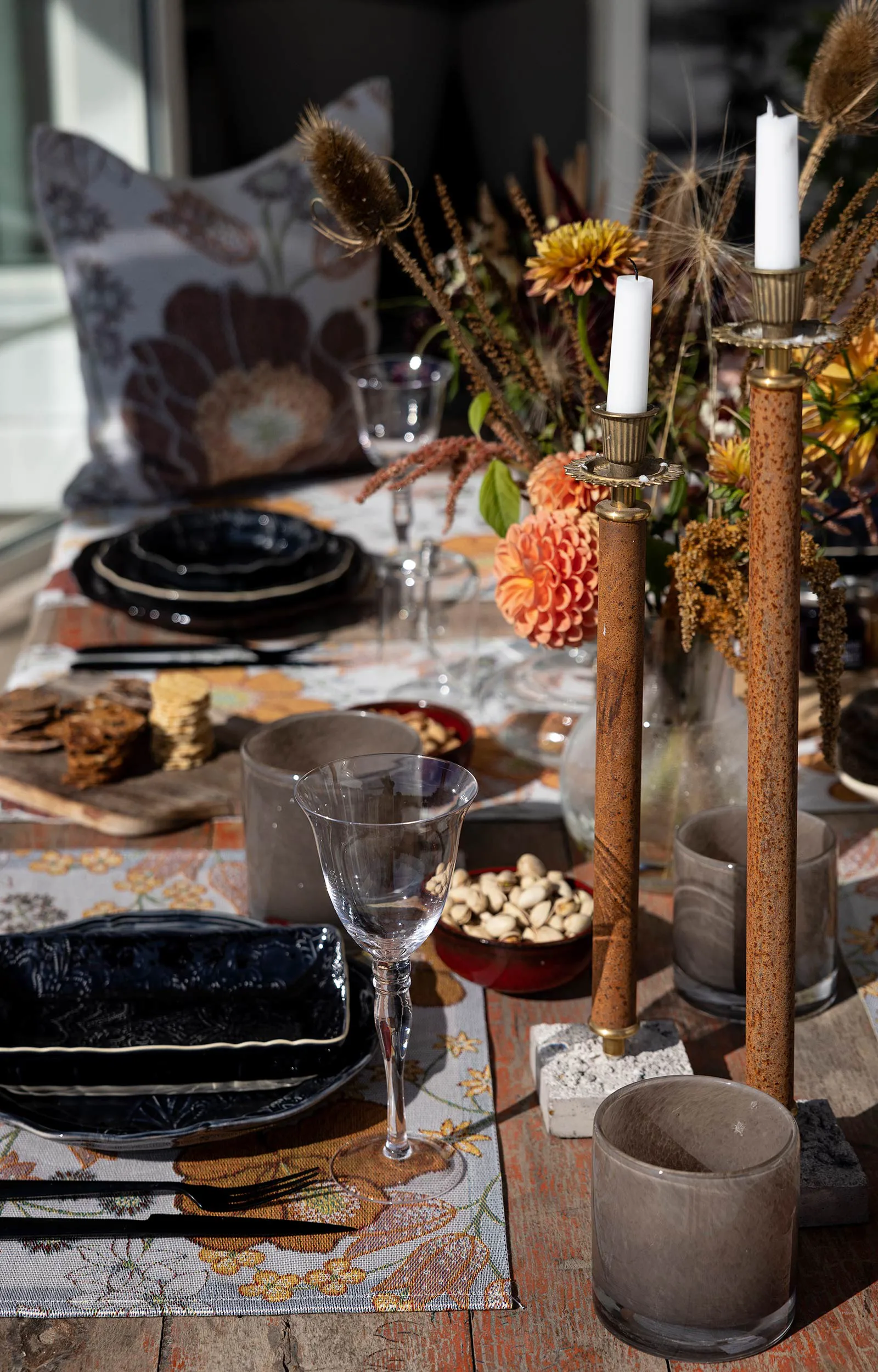 Housse de coussin Kvällsblom 40x40 cm, Multi Ekelund Linneväveri