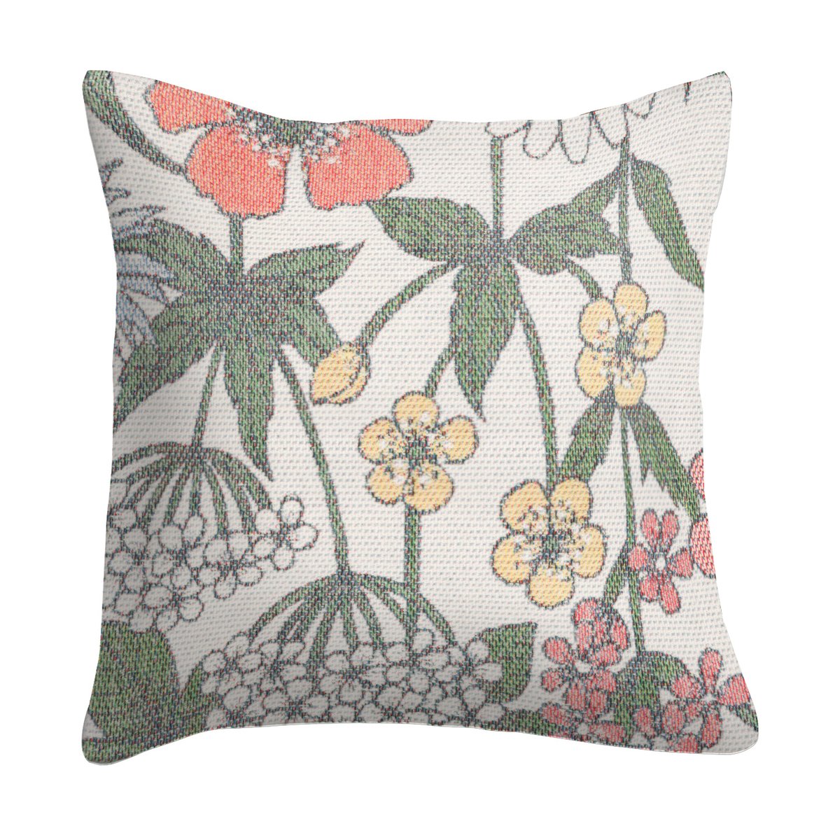 Ekelund Linneväveri Housse de coussin Vildblomster 40x40 cm Multi