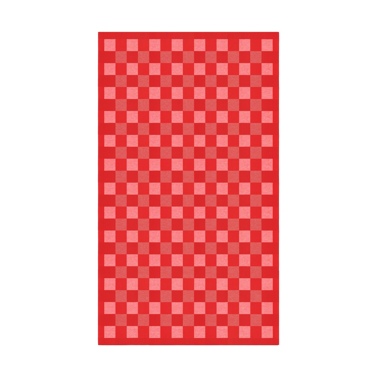 Ekelund Linneväveri Nappe à damiers rouge 150x210 cm