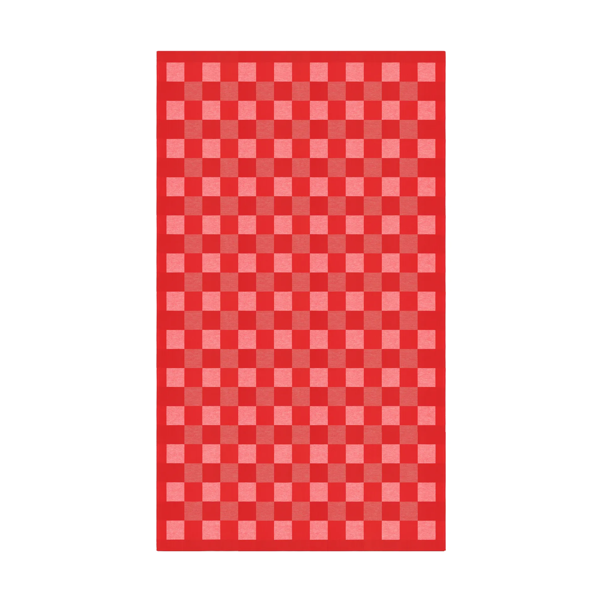 Nappe à damiers rouge, 150x250 cm  Ekelund Linneväveri