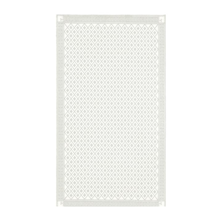 Nappe Åttebladrose beige - 150x260 cm - Ekelund Linneväveri