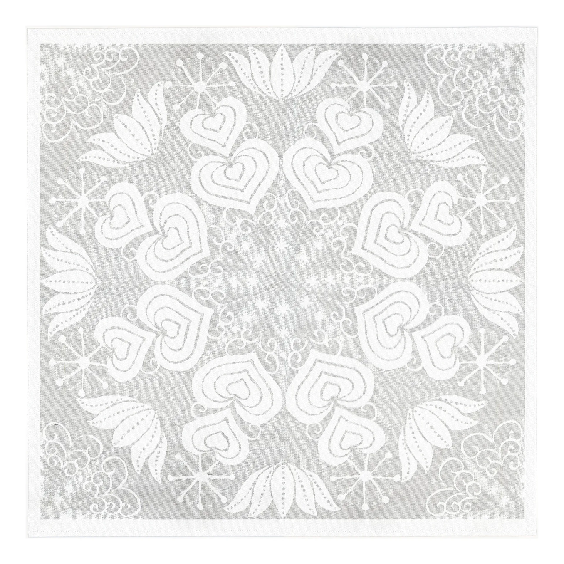 Nappe Hjärtbo 80x80 cm, Gris Ekelund Linneväveri
