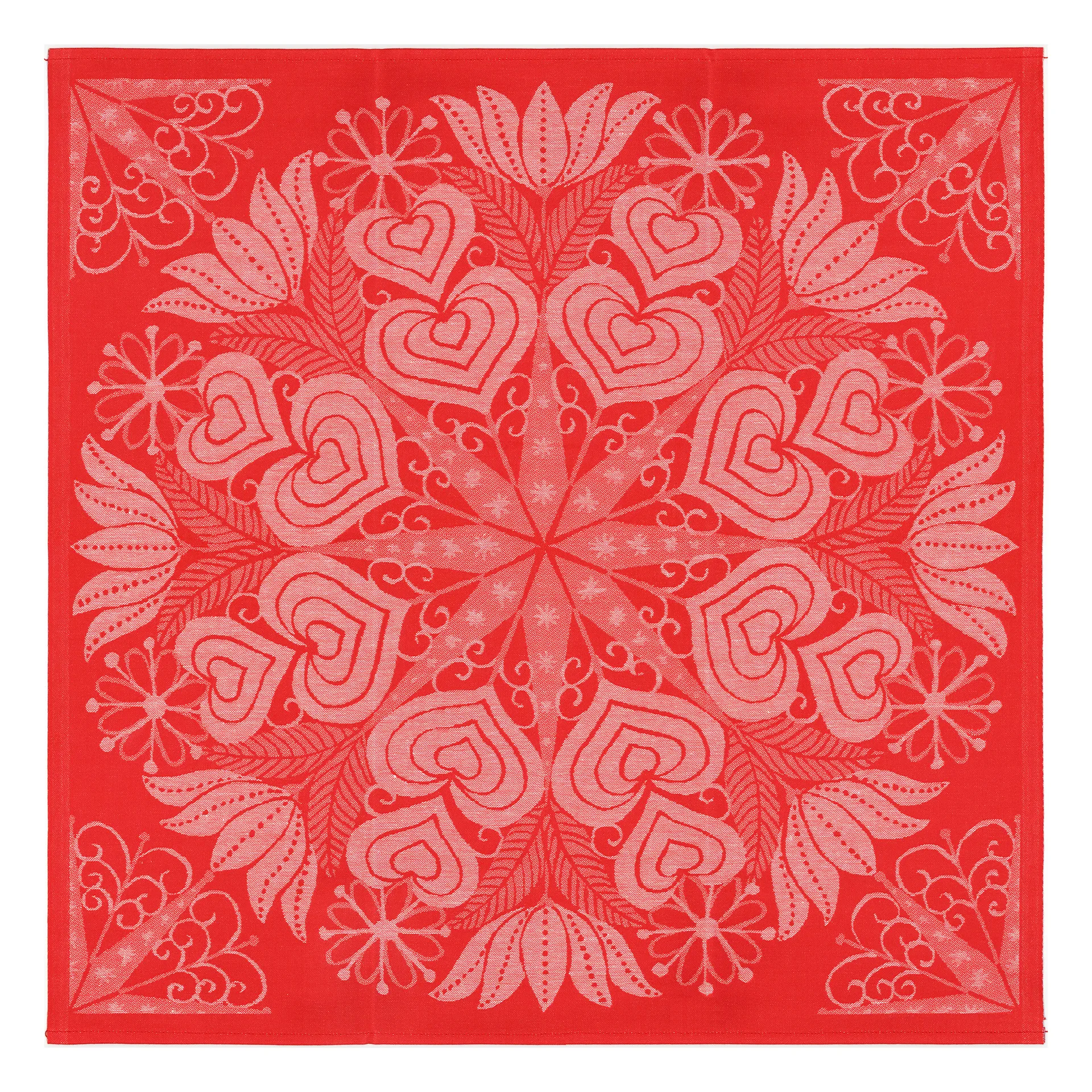Nappe Hjärtbo 80x80 cm, Rouge Ekelund Linneväveri