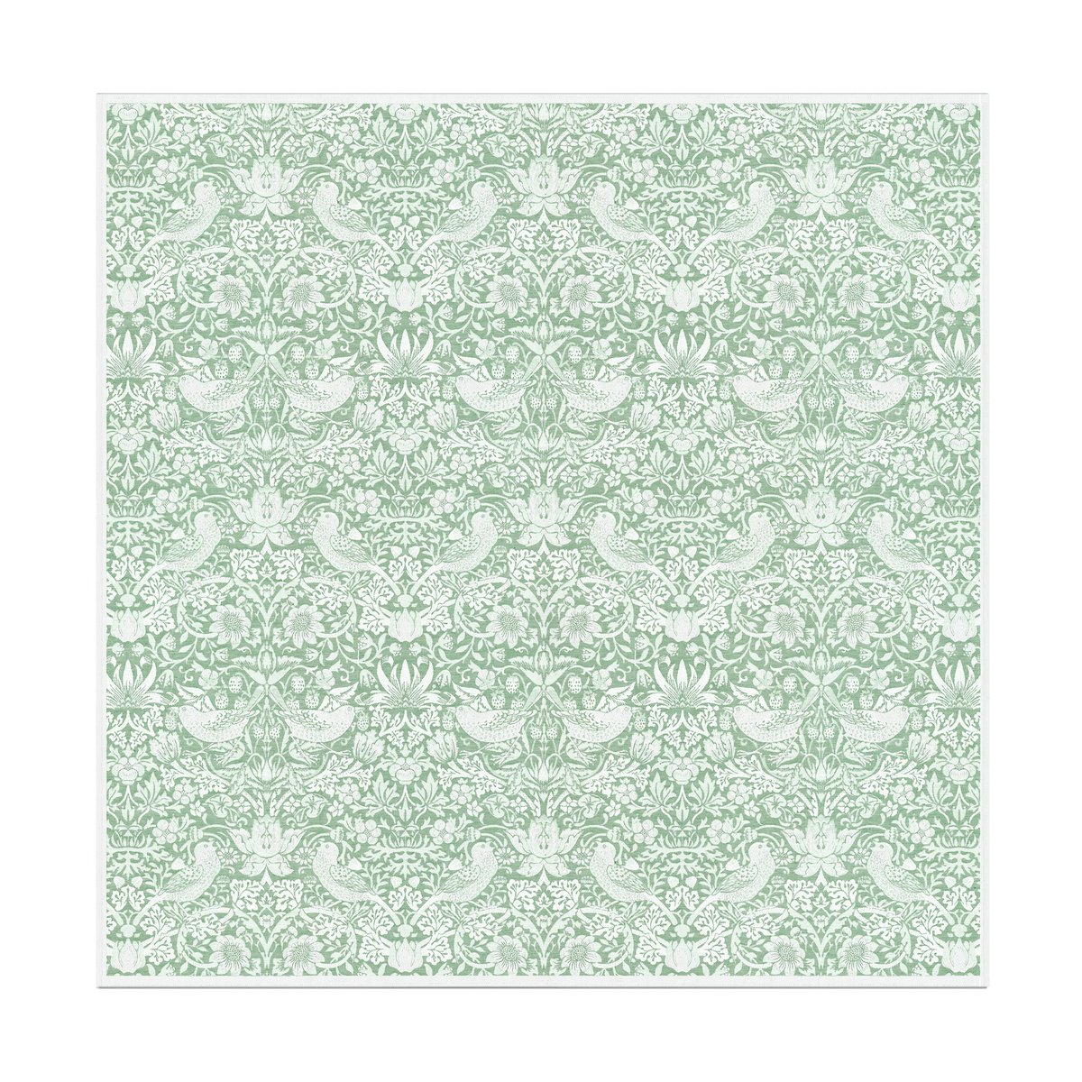 Ekelund Linneväveri Nappe Strawberry Thief 150x150 cm Vert