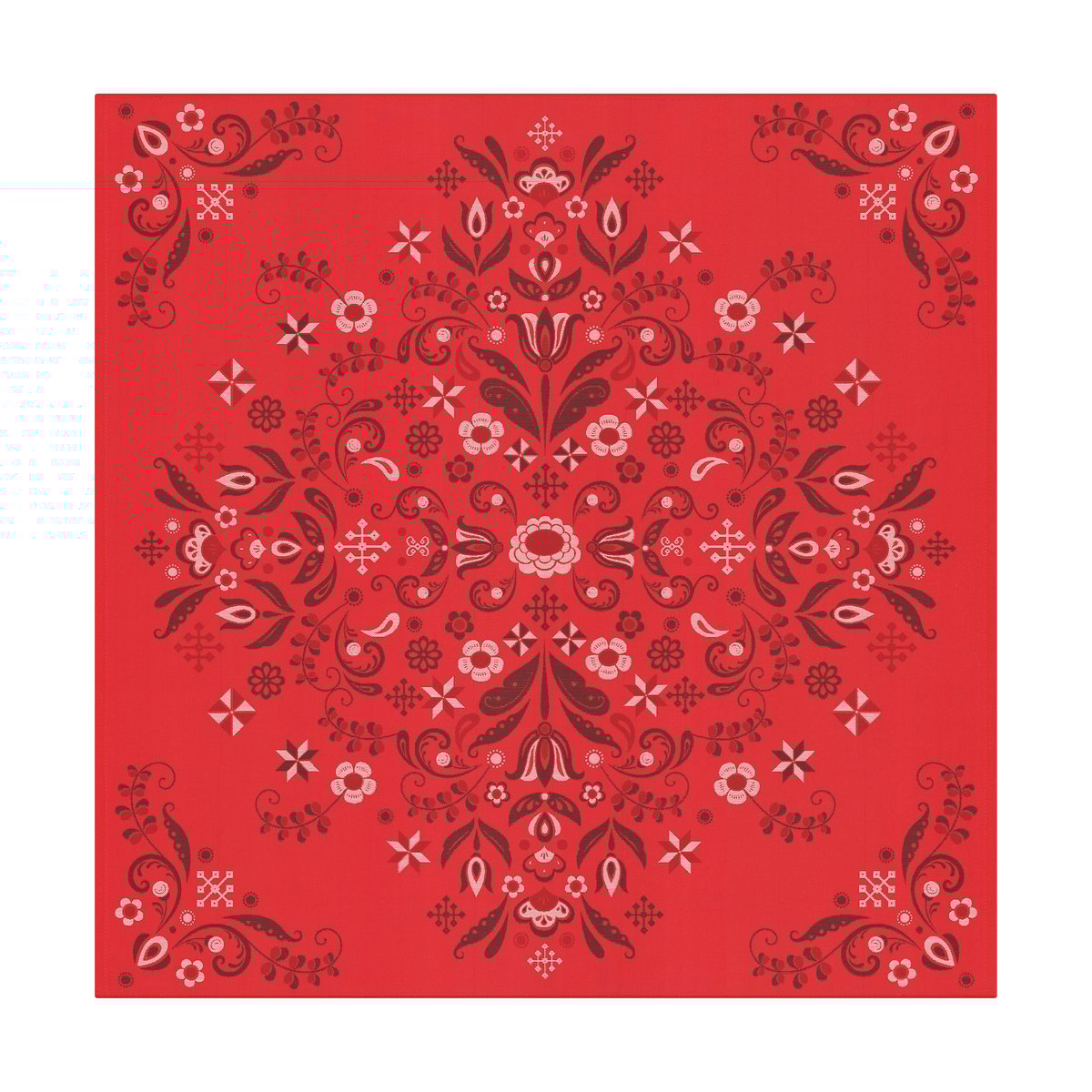 Ekelund Linneväveri Nappe Torplyckan 145x145 cm Rouge
